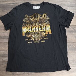 Pantera Lamb Of God 2024 Tour T-Shirt Black Size 2X